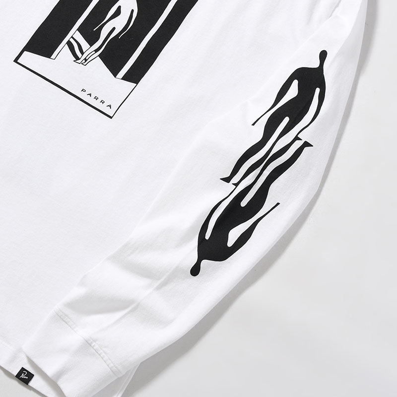 THE HOTEL LONG SLEEVE T-SHIRT -WHITE-