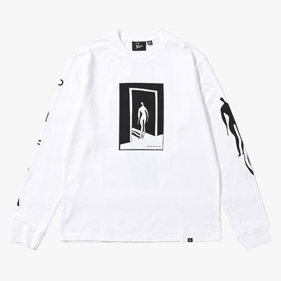 THE HOTEL LONG SLEEVE T-SHIRT -WHITE-