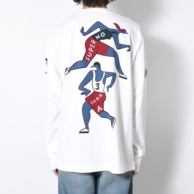 NOT FINISHED LONG SLEEVE T-SHIRT -WHITE-
