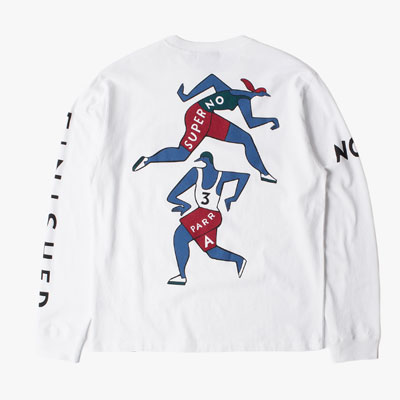 NOT FINISHED LONG SLEEVE T-SHIRT -WHITE-