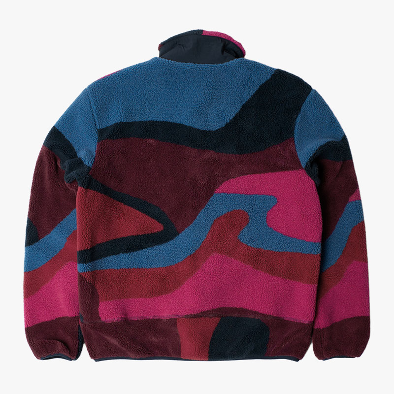 FULL FTP BOOSTER POLAR FLEECE JACKET -RED-