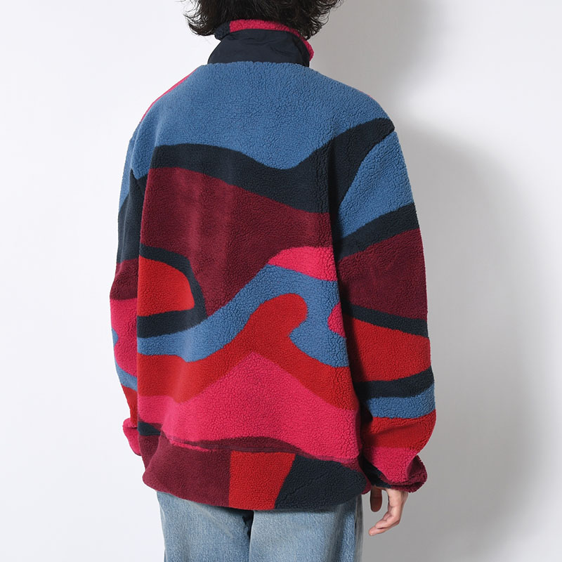 FULL FTP BOOSTER POLAR FLEECE JACKET -RED-