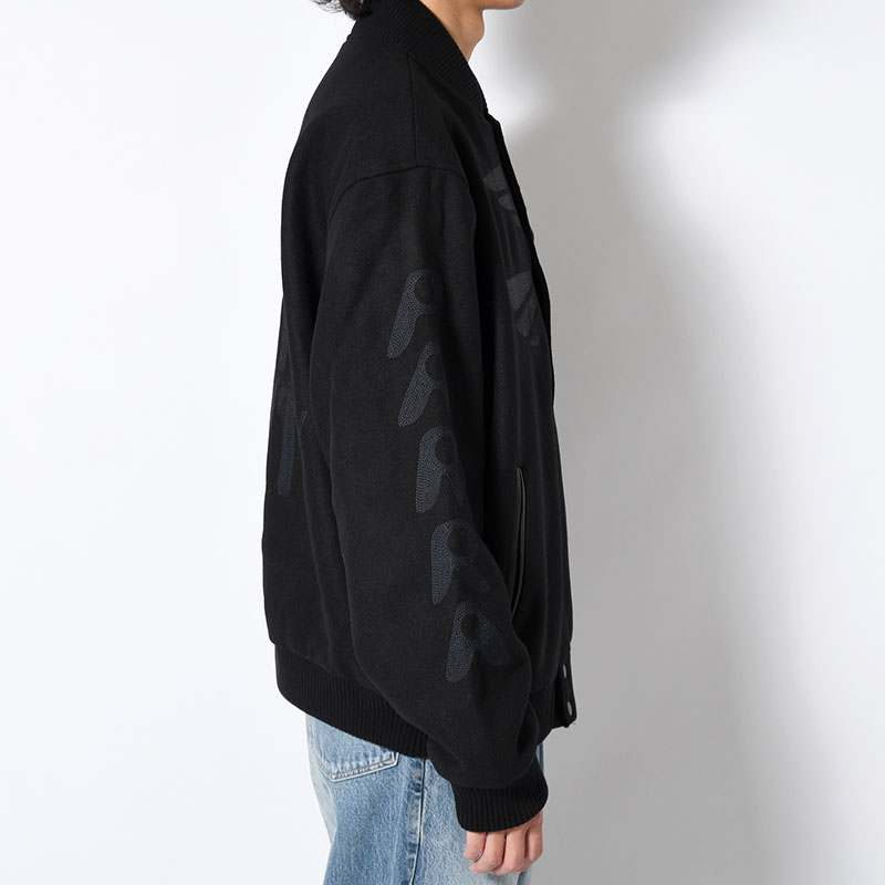 NOT MOVIE QUALITY VARSITY JACKET -BLACK-