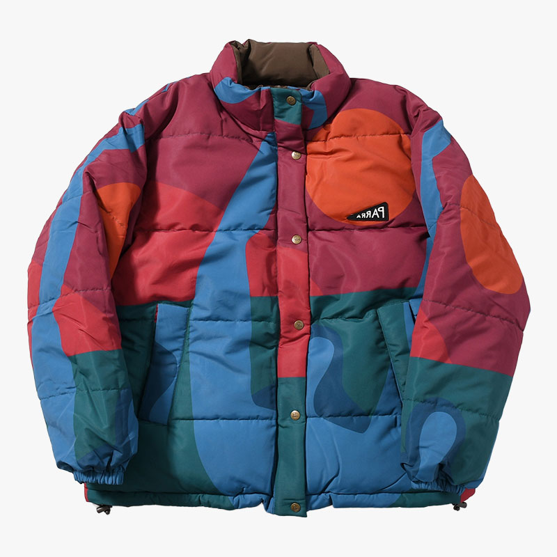 PROTECT THE SUN REVERSIBLE PUFFER JACKET -BROWN-