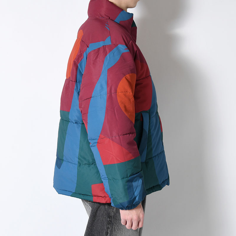 PROTECT THE SUN REVERSIBLE PUFFER JACKET -BROWN-