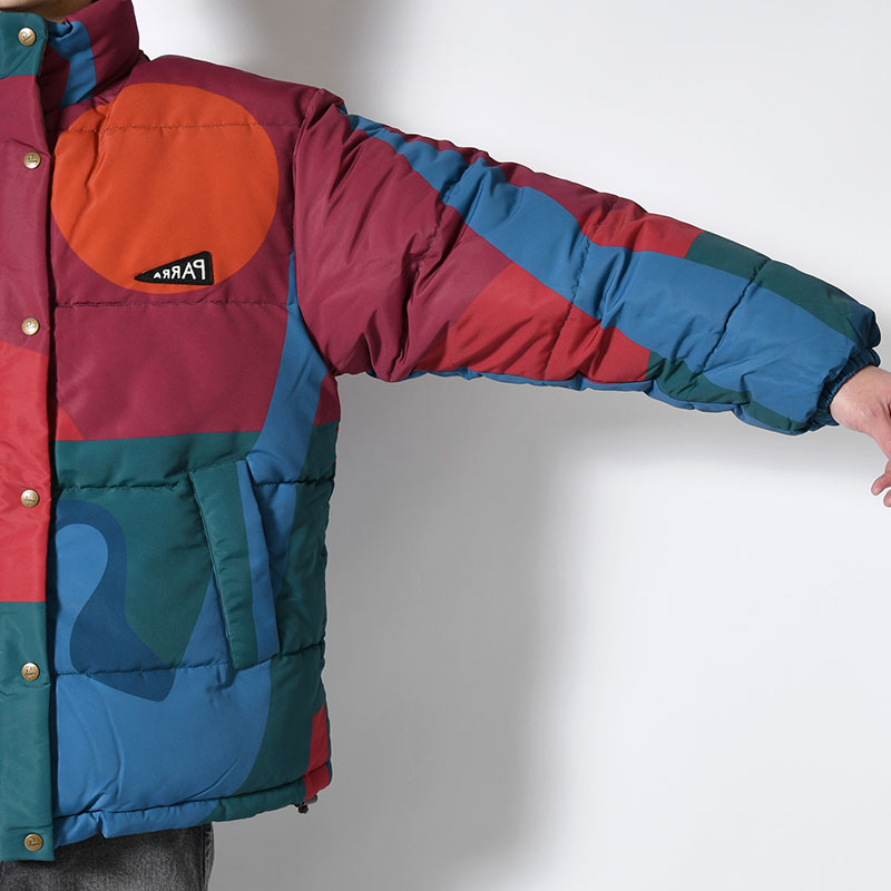 PROTECT THE SUN REVERSIBLE PUFFER JACKET -BROWN-