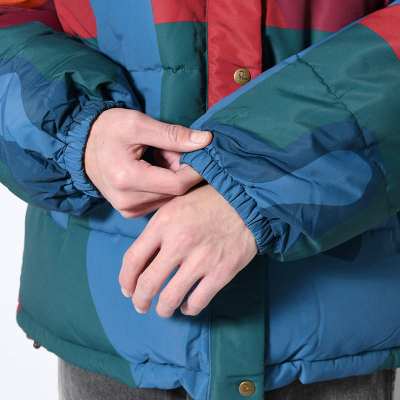 PROTECT THE SUN REVERSIBLE PUFFER JACKET -BROWN-