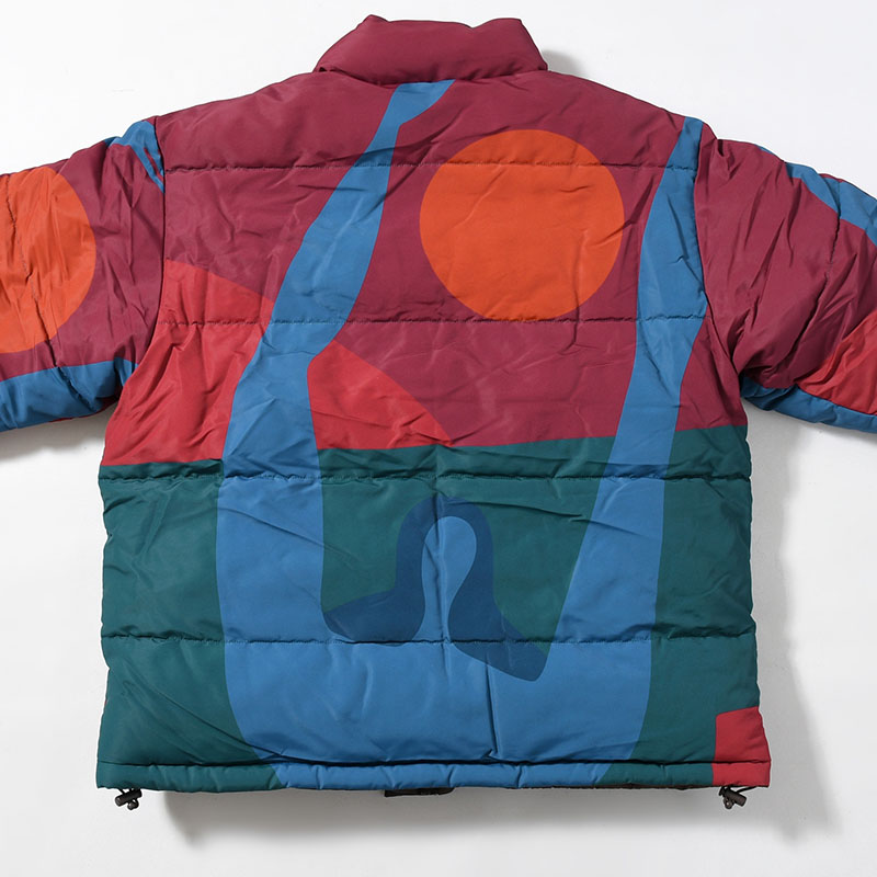 PROTECT THE SUN REVERSIBLE PUFFER JACKET -BROWN-