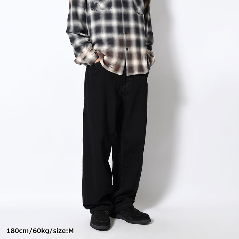 BIG BOY PANTS  -BLACK/DARK OLIVE-