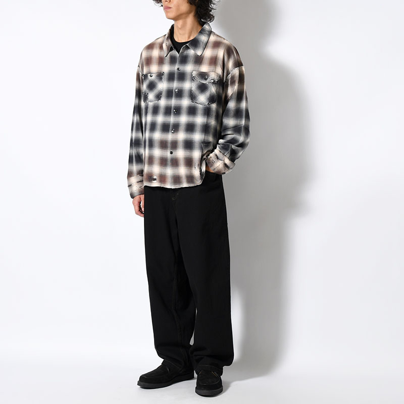 BIG BOY PANTS  -BLACK/DARK OLIVE-