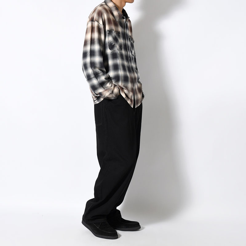 BIG BOY PANTS  -BLACK/DARK OLIVE-