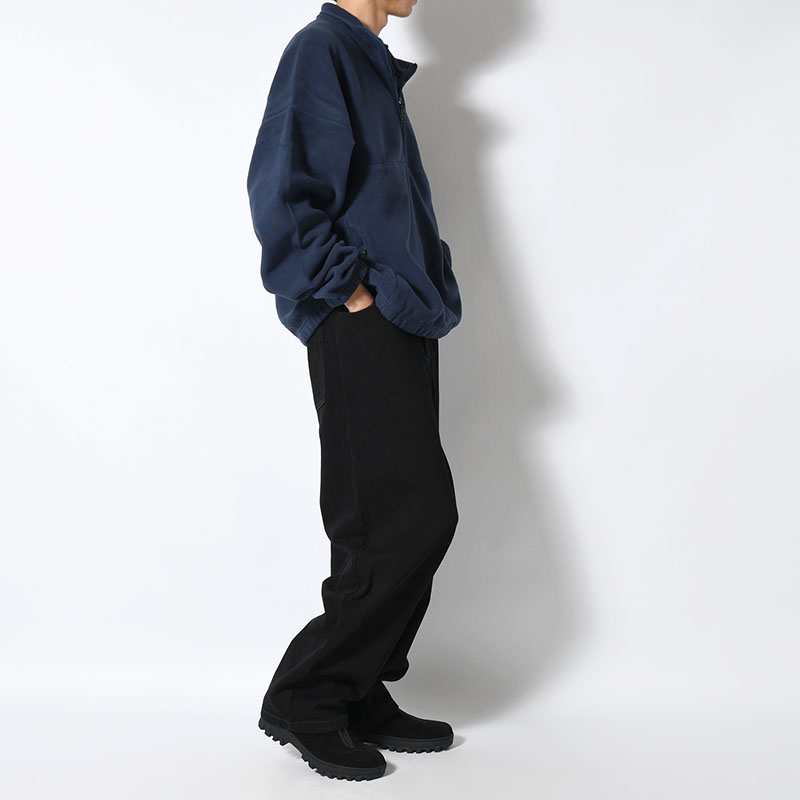 BIG BOY PANTS -BLACK/BLUE STITCHING-