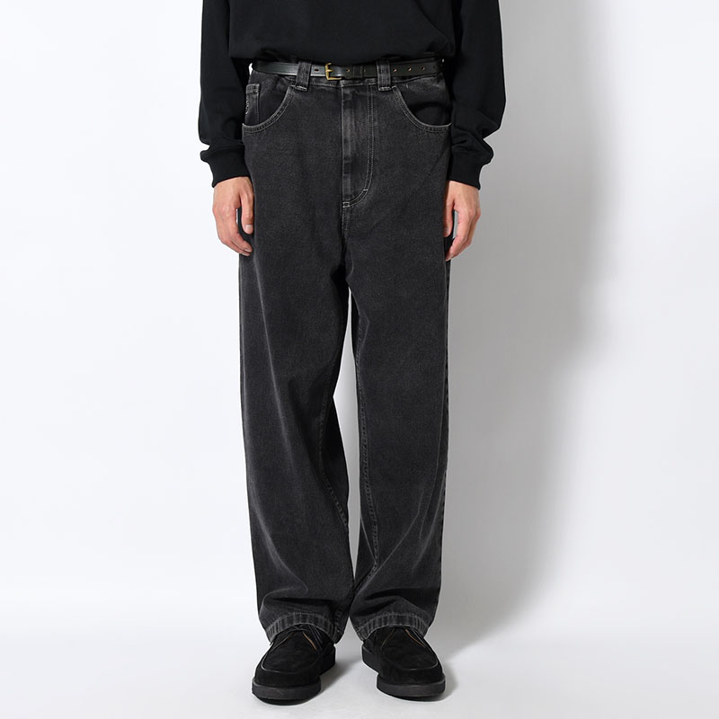 BIG BOY PANTS (WASHED COLOR) -SILVER BLACK-