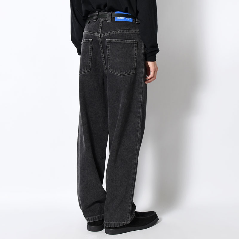 BIG BOY PANTS (WASHED COLOR) -SILVER BLACK-