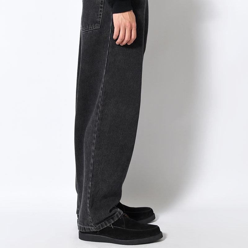 BIG BOY PANTS (WASHED COLOR) -SILVER BLACK-