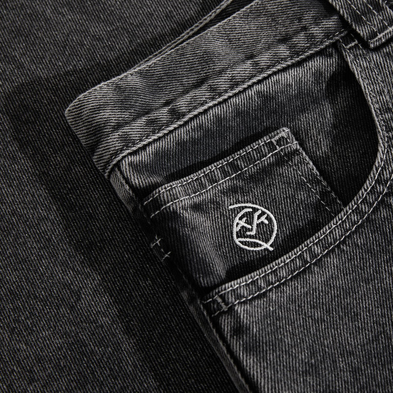 BIG BOY PANTS (WASHED COLOR) -SILVER BLACK-