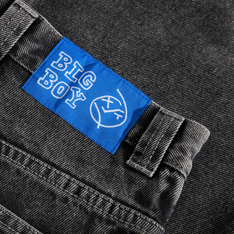 BIG BOY PANTS (WASHED COLOR) -SILVER BLACK-