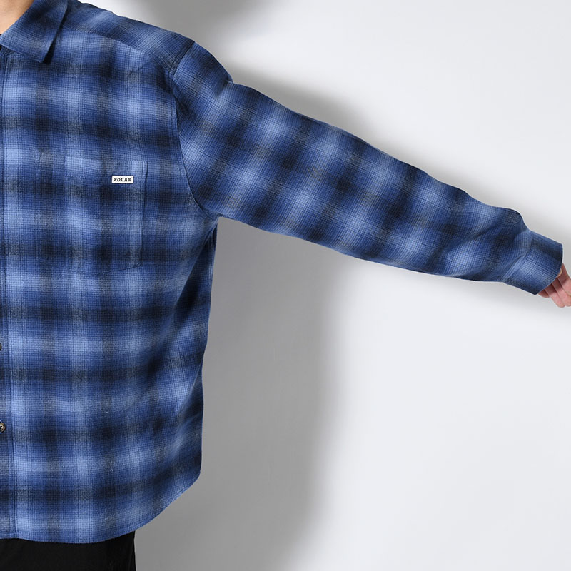 MITCHELL LS SHIRT / SHADOW CHECK -2.COLOR-