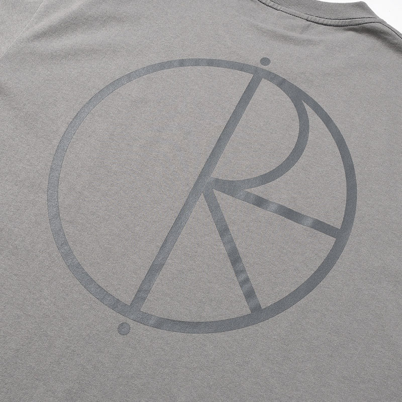 CONTRAST TEE / STROKE LOGO -GREY-