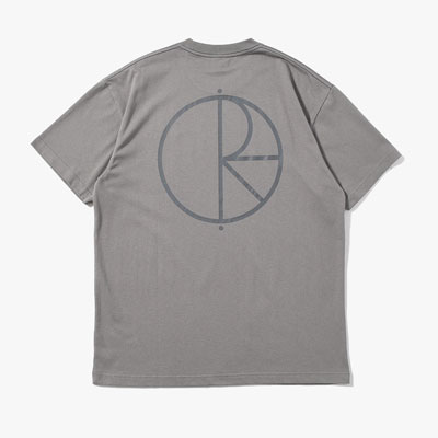 CONTRAST TEE / STROKE LOGO -GREY-