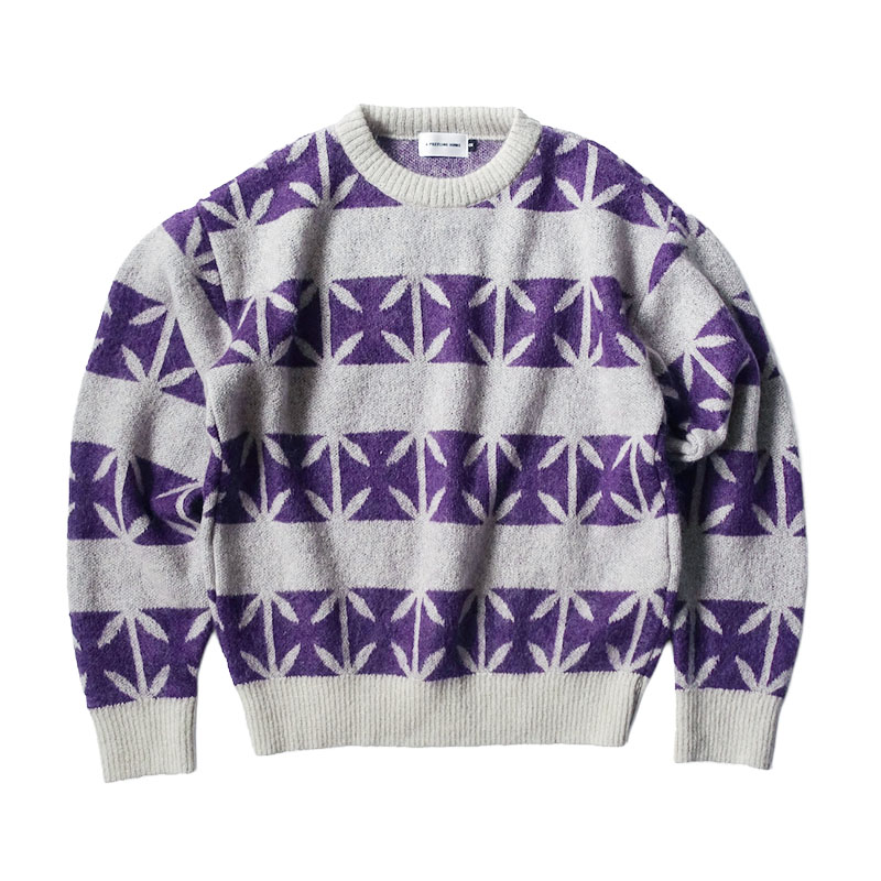 【期間限定:11/10(mon)～16(sun)】IRONCROSS BORDER MOHAIR KNIT -2.COLOR-