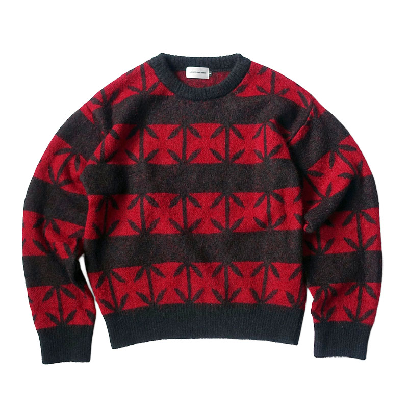 【期間限定:11/10(mon)～16(sun)】IRONCROSS BORDER MOHAIR KNIT -2.COLOR-