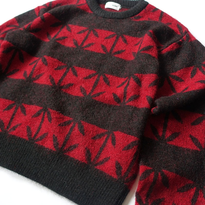 【期間限定:11/10(mon)～16(sun)】IRONCROSS BORDER MOHAIR KNIT -2.COLOR-