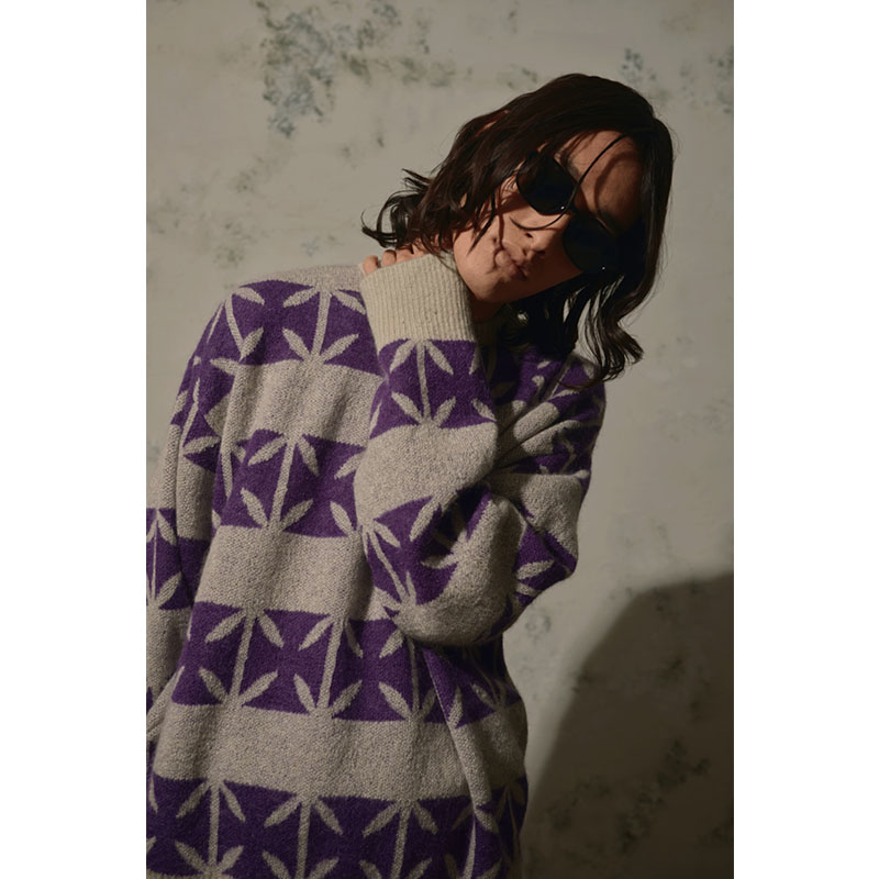 【期間限定:11/10(mon)～16(sun)】IRONCROSS BORDER MOHAIR KNIT -2.COLOR-