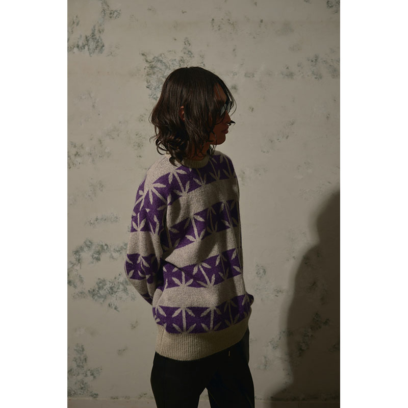 【期間限定:11/10(mon)～16(sun)】IRONCROSS BORDER MOHAIR KNIT -2.COLOR-