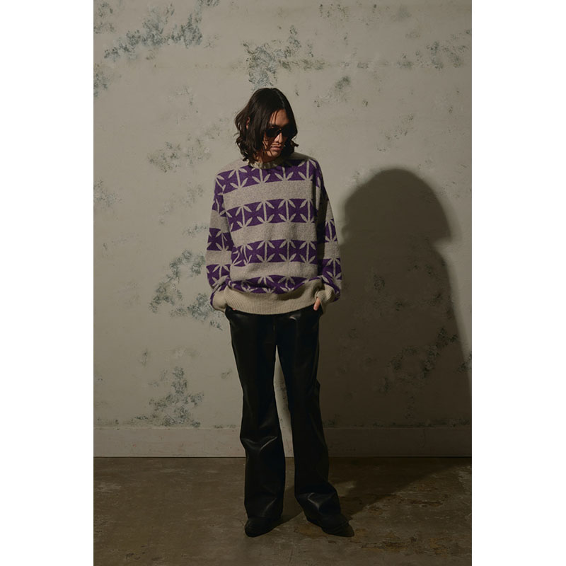 【期間限定:11/10(mon)～16(sun)】IRONCROSS BORDER MOHAIR KNIT -2.COLOR-
