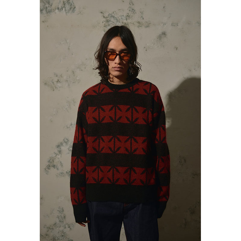 【期間限定:11/10(mon)～16(sun)】IRONCROSS BORDER MOHAIR KNIT -2.COLOR-