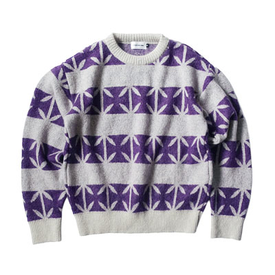 【期間限定:11/10(mon)～16(sun)】IRONCROSS BORDER MOHAIR KNIT -2.COLOR-