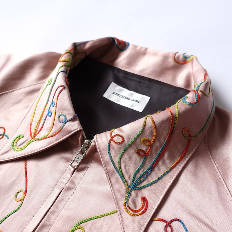 【期間限定:11/10(mon)～16(sun)】RAINBOW EMBROIDERY WESTERN JACKET -2.COLOR-