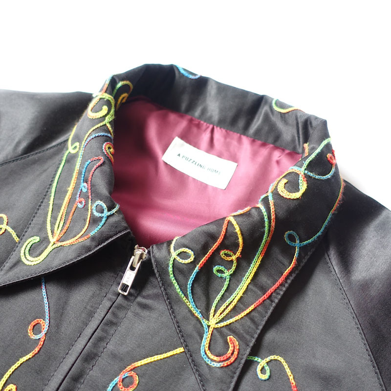 【期間限定:11/10(mon)～16(sun)】RAINBOW EMBROIDERY WESTERN JACKET -2.COLOR-