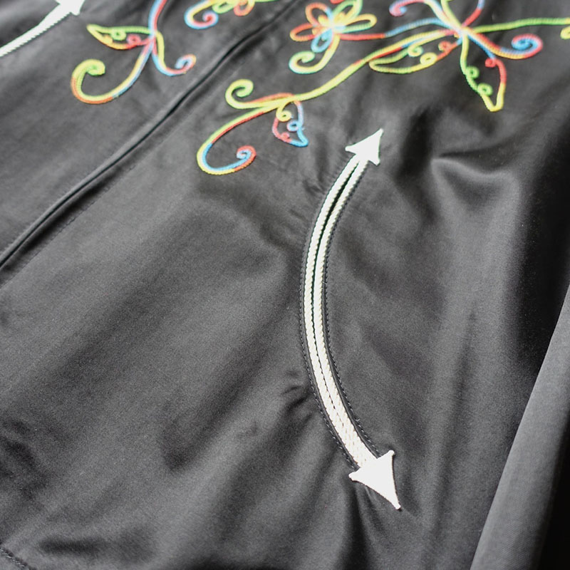 【期間限定:11/10(mon)～16(sun)】RAINBOW EMBROIDERY WESTERN JACKET -2.COLOR-