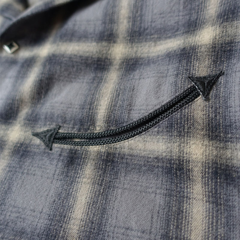 【期間限定:11/10(mon)～16(sun)】OMBRECHECK FRINGE SHIRTS -2.COLOR-