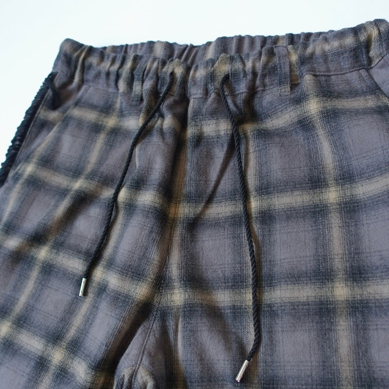 【期間限定:11/10(mon)～16(sun)】OMBRECHECK FRINGE PANTS -2.COLOR-