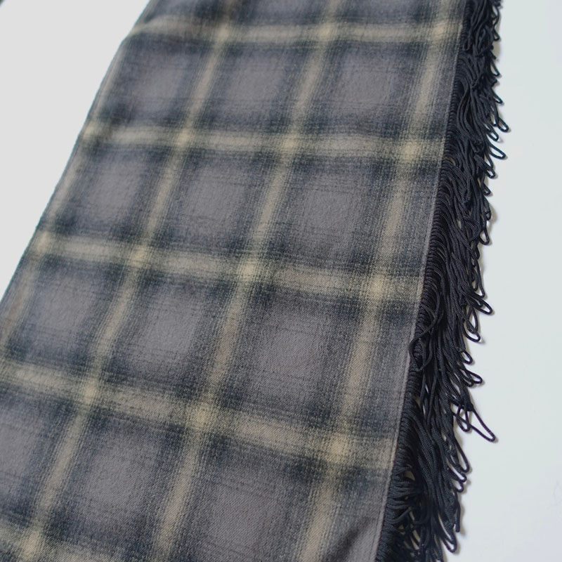 【期間限定:11/10(mon)～16(sun)】OMBRECHECK FRINGE PANTS -2.COLOR-