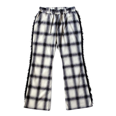【期間限定:11/10(mon)～16(sun)】OMBRECHECK FRINGE PANTS -2.COLOR-