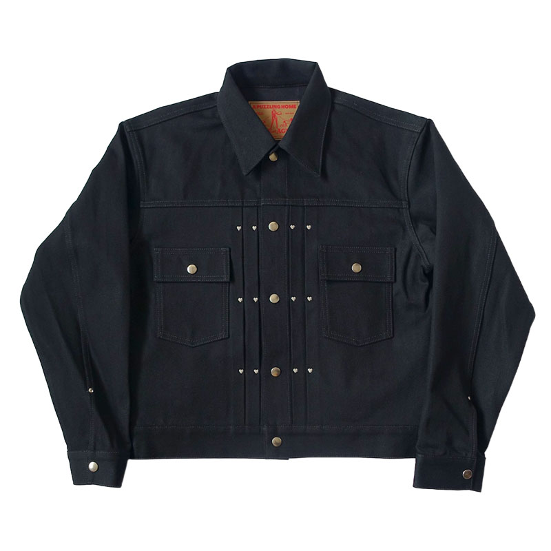【期間限定:11/10(mon)～16(sun)】S.O.A DENIM JACKET -2.COLOR-(BLACK)