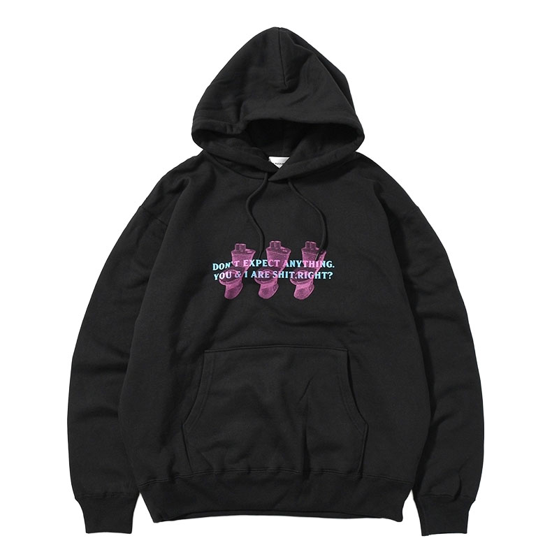 【期間限定:11/10(mon)～16(sun)】SHIT SWEAT HOODIE -2.COLOR-(BLACK)