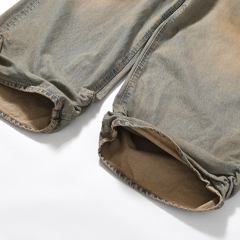 FRESH MAN DENIM WIDE PANTS by EDWIN "USED" -INDIGO-