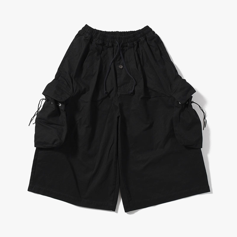 "KINCHAKU" DUCK TRUNKS -BLACK-