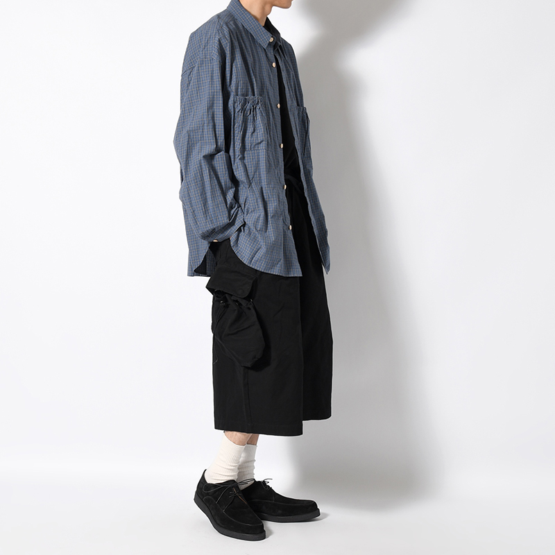 "KINCHAKU" DUCK TRUNKS -BLACK-