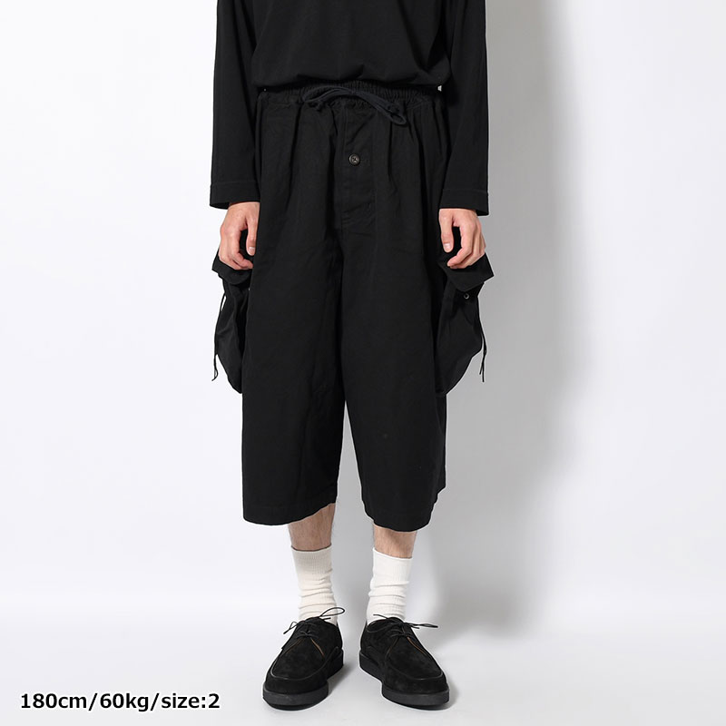 "KINCHAKU" DUCK TRUNKS -BLACK-