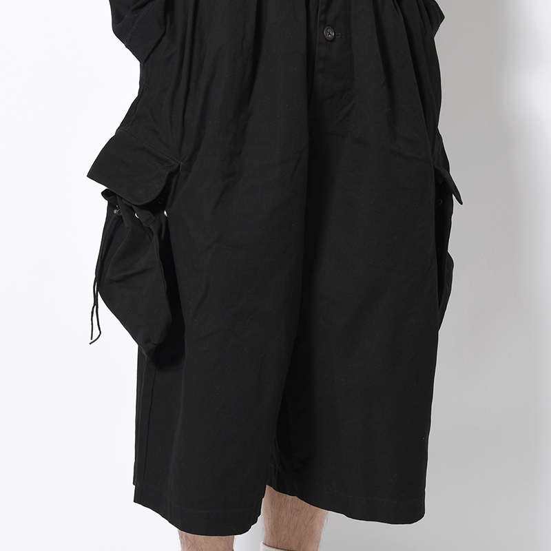"KINCHAKU" DUCK TRUNKS -BLACK-