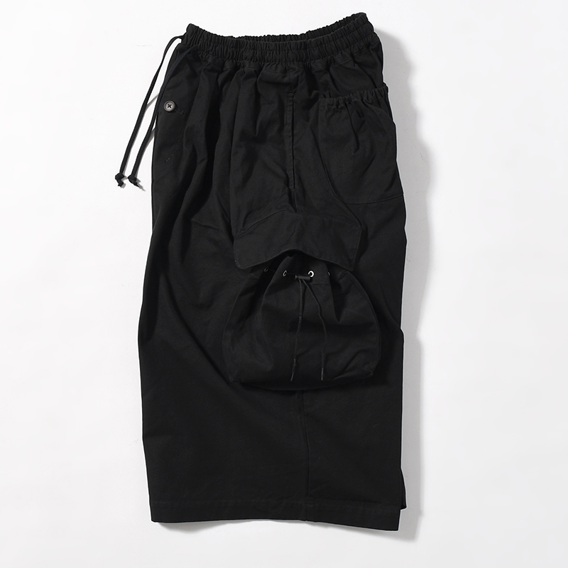 "KINCHAKU" DUCK TRUNKS -BLACK-
