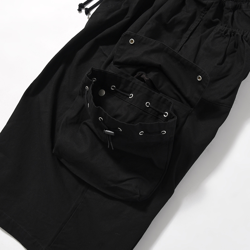 "KINCHAKU" DUCK TRUNKS -BLACK-