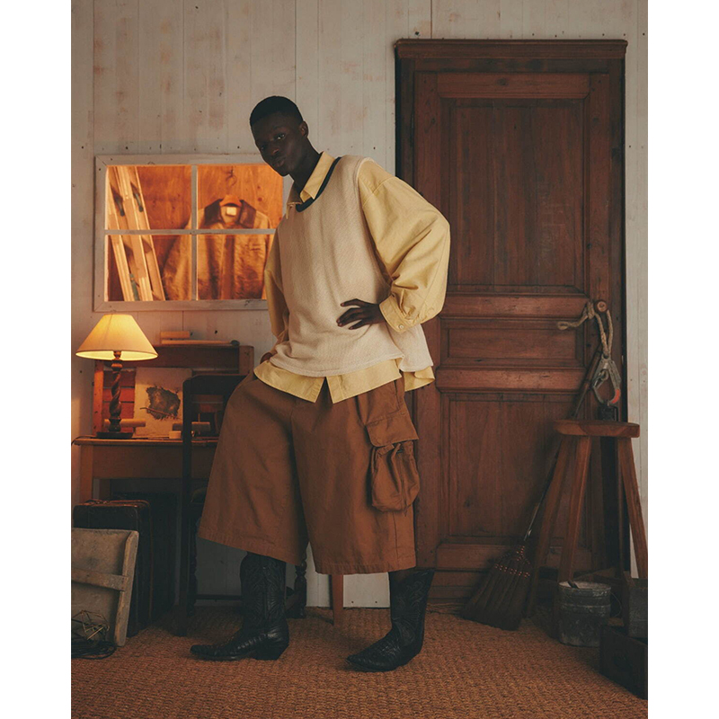 "KINCHAKU" DUCK TRUNKS -LENGA-