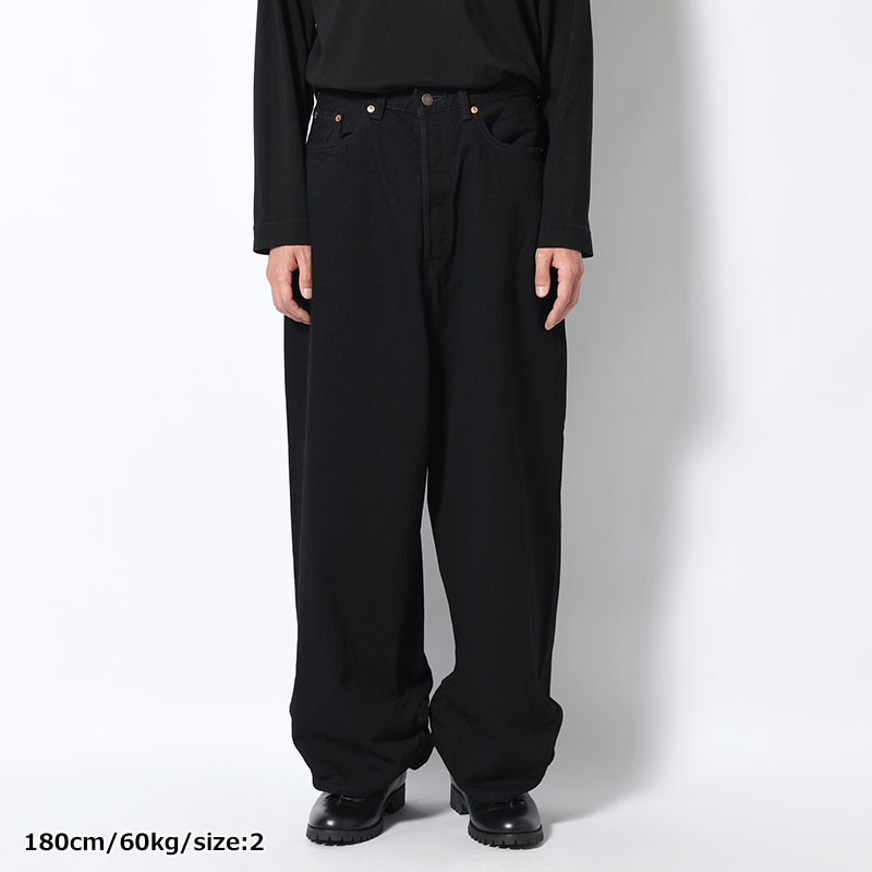 FRESH MAN DENIM WIDE PANTS by EDWIN "OW" -BLACK-